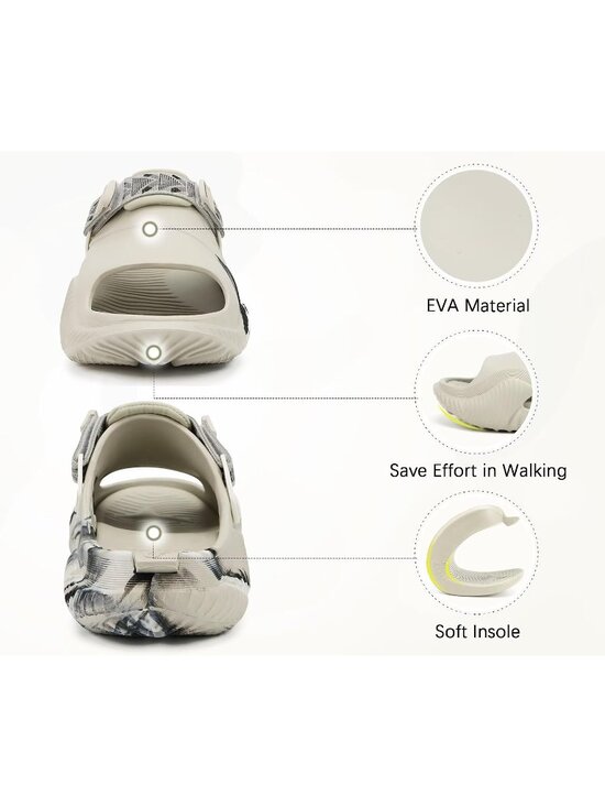 Men\'s Cream Orthopaedic Mules Recovery Sandals Summer Fascistic Casual main image 4